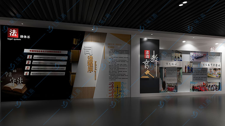 眉山法治館建設-未成年普法禁毒教育館實施方案-學校普法科普教育館設備-智慧法制教育展館設計平面圖