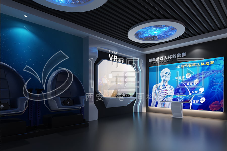 中小學(xué)生毒品預(yù)防宣傳教育展示館-未成年禁毒教育基地建設(shè)方案-禁毒教育館數(shù)字化產(chǎn)品-中小學(xué)生禁毒教育展廳設(shè)計平面圖