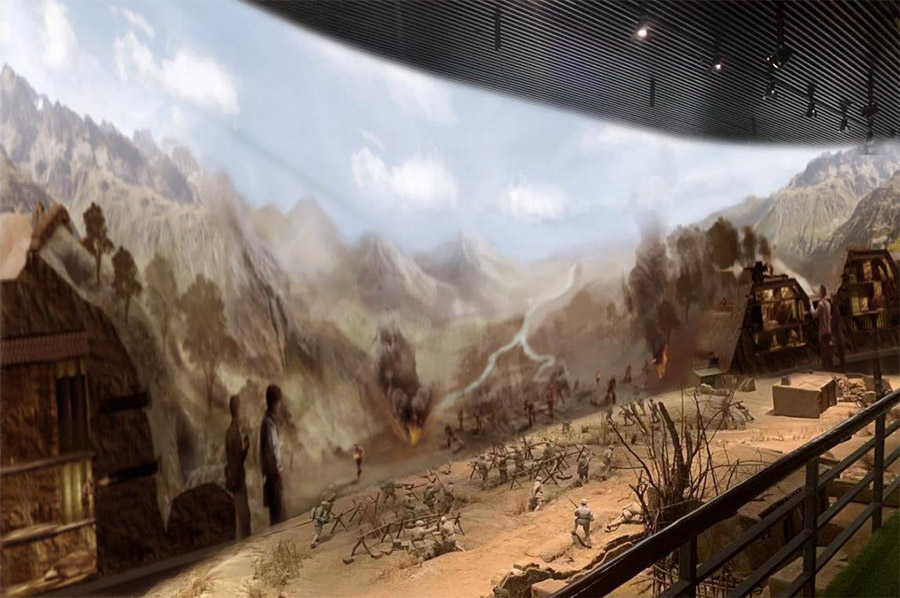 紀(jì)念館設(shè)計，抗戰(zhàn)紀(jì)念館設(shè)計，紀(jì)念館細(xì)節(jié)設(shè)計虛擬方案