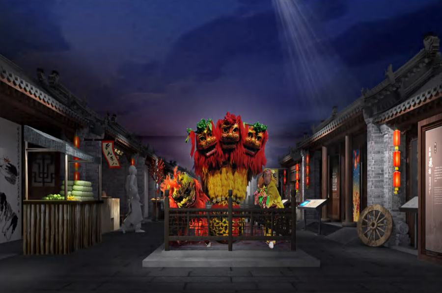 市文化館《文化館里享非遺》展廳設(shè)計方案，文化館非物質(zhì)文化遺產(chǎn)保護宣傳展廳