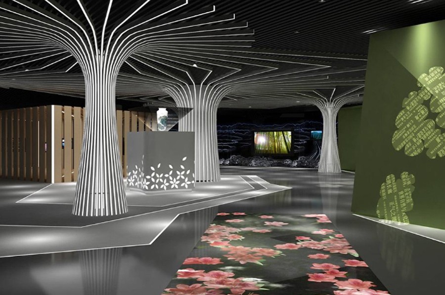 禁毒館施工圖,校園禁毒防艾教育展館效果圖,學(xué)校禁毒防艾實踐教育基地效果圖