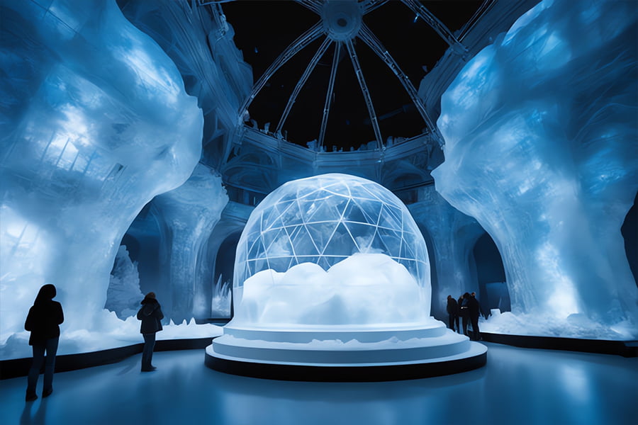 自然展廳效果圖