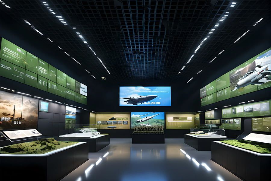 軍史展廳效果圖,陸軍軍史展館方案,空降兵軍史展廳方案