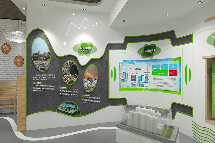 垃圾分類展覽館施工圖,智慧環(huán)保教育展館方案,城市垃圾分類教育體驗館方案
