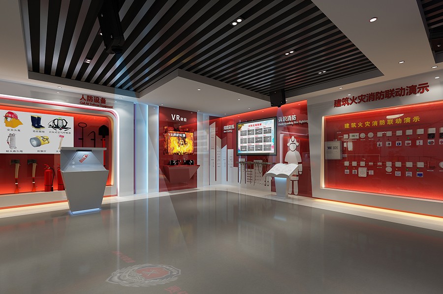 安全教育宣傳展廳施工圖,安全消防安全館施工方案,應(yīng)急安全教育實訓(xùn)館施工