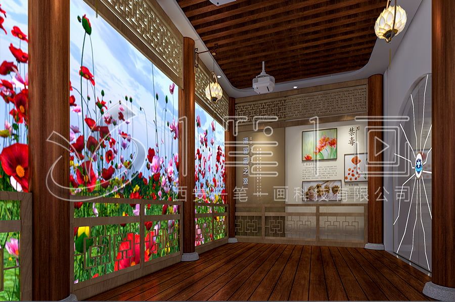 禁毒防艾展廳設備,中小學生禁毒教育館施工圖,青少年禁毒教育展廳建設