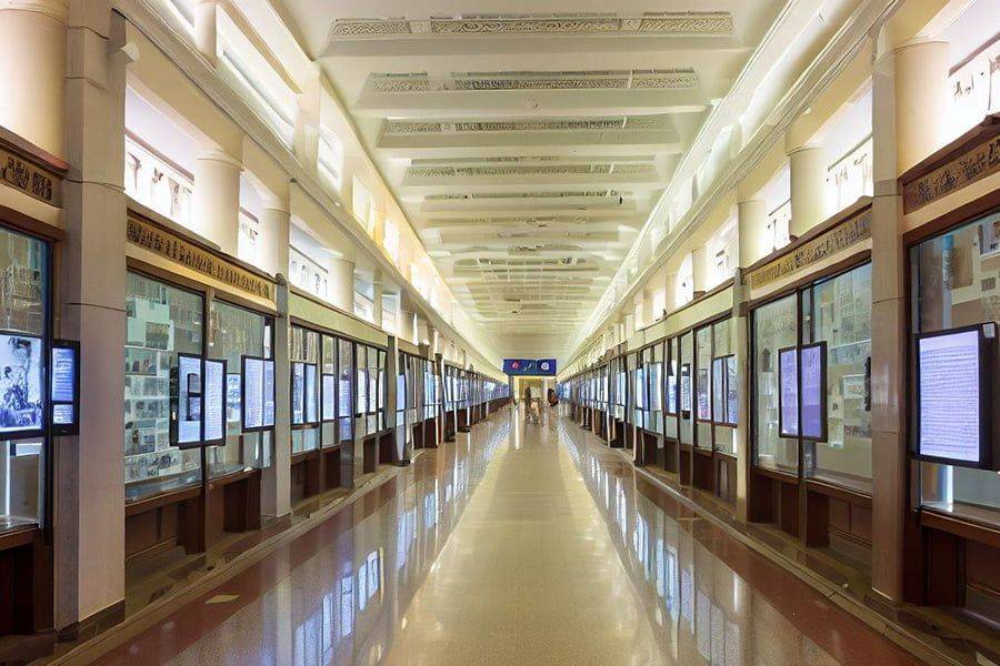 校史館施工,師范校史展館施工,二中校史展廳建設(shè)