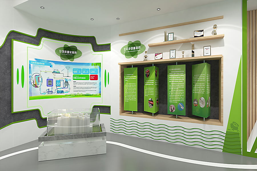 垃圾分類教育展廳設(shè)計(jì),城市垃圾分類教育展館設(shè)備,智慧垃圾分類環(huán)?？破照箯d方案