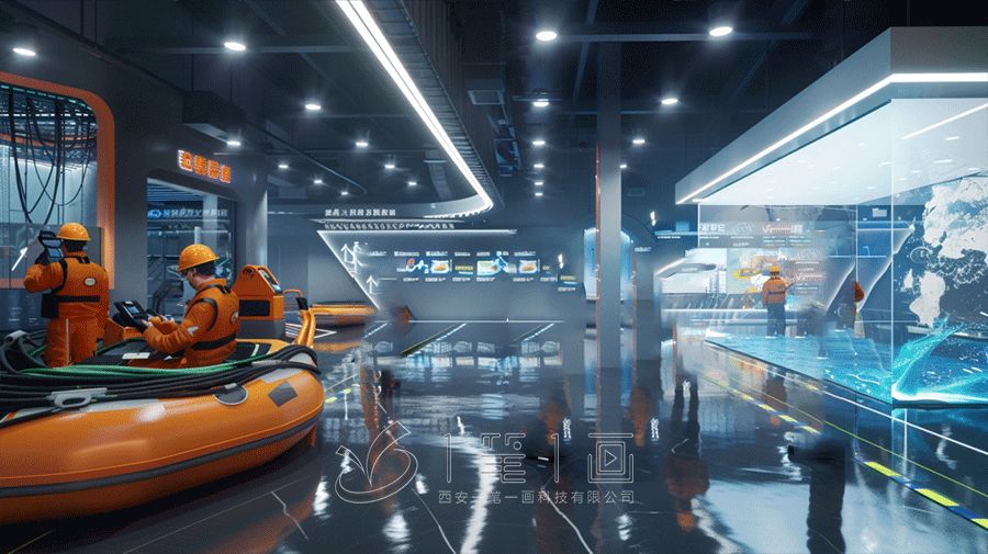 安全生產(chǎn)教育實(shí)踐基地建設(shè)，沉浸式安全生產(chǎn)宣教基地設(shè)計(jì)方案，浙江高科技展廳設(shè)計(jì)公司