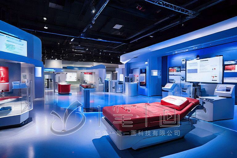 數(shù)字化老年健康教育基地設計,現(xiàn)代智慧養(yǎng)老展館設計,高科技展廳設計公司