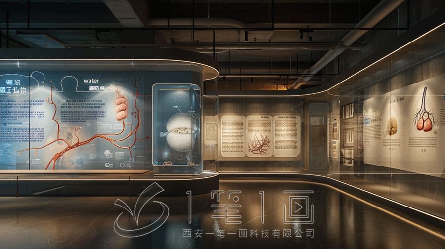 最新學(xué)校中醫(yī)藥傳統(tǒng)文化實(shí)訓(xùn)基地設(shè)計(jì)，數(shù)字化中醫(yī)藥展廳設(shè)計(jì)方案，黔南展廳設(shè)計(jì)公司