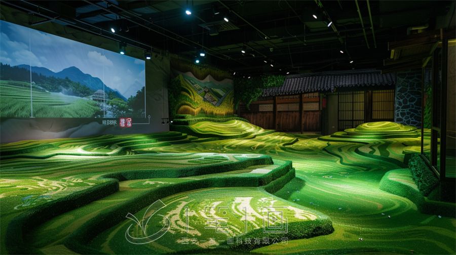 國家生態(tài)濕地生物多樣性體驗館，多媒體梯田生態(tài)系統(tǒng)展廳設(shè)計方案