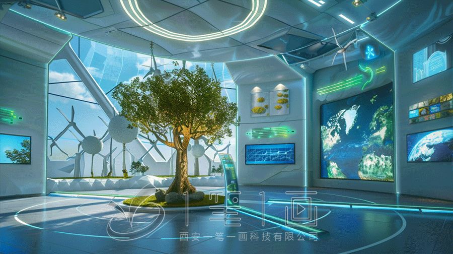 智能電氣**雙碳體驗館設(shè)計方案，多媒體雙碳展廳建設(shè)方案