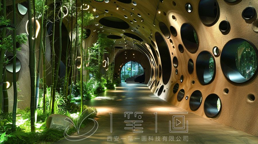 最新熊貓老家原生態(tài)體驗館設(shè)計，多媒體熊貓展廳建設(shè)方案