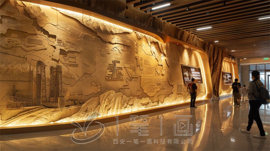 石油展覽（博物）館設(shè)計(jì)方案，多媒體石油精神教育館建設(shè)公司