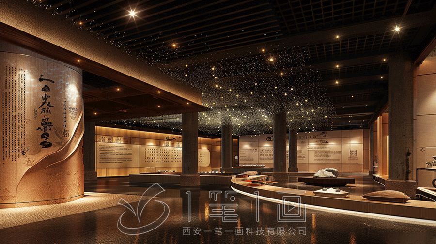 最新文化館展廳設(shè)計(jì)方案，多媒體文化館展廳建設(shè)施工公司