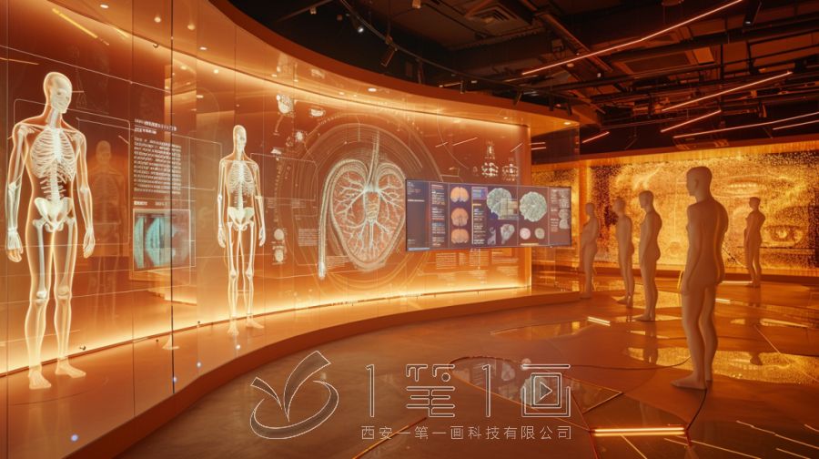 最新生命健康產(chǎn)業(yè)中心展廳設(shè)計方案，多媒體生命健康科普展廳建設(shè)施工方案策劃公司