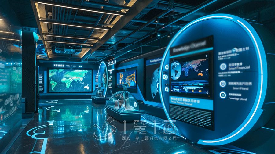 異地展廳榮譽墻展廳設(shè)計方案，多媒體展館建設(shè)方案