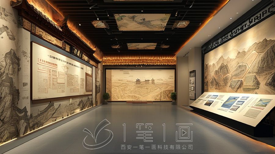 土地丈量歷史展廳設(shè)計方案，多媒體互動魚鱗圖冊專題展廳設(shè)計建設(shè)方案