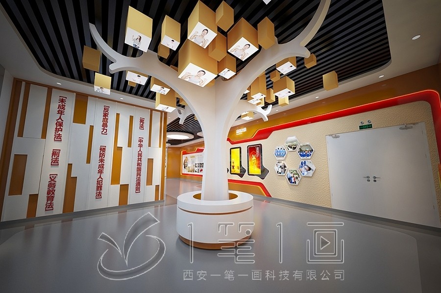 禁毒教育基地,禁毒展廳設(shè)計效果圖,多媒體設(shè)備施工方案#