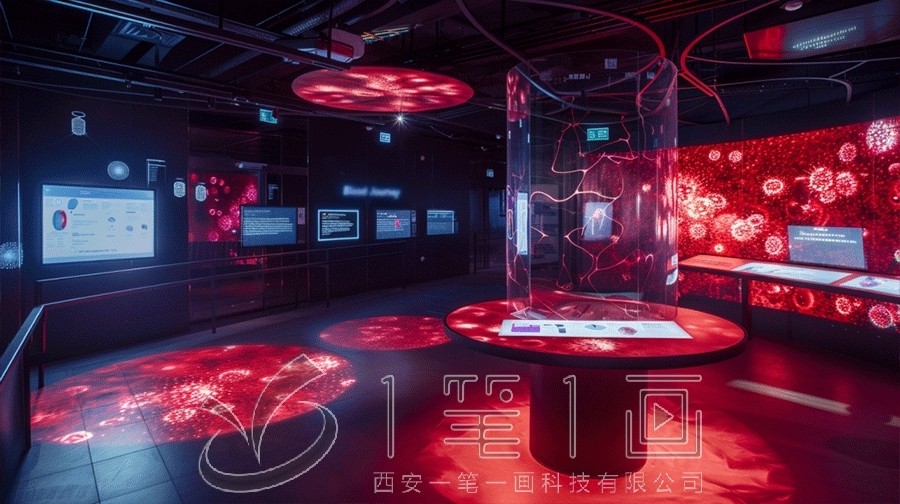 廉潔展廳,廉政教育多媒體設備,展廳設計效果圖