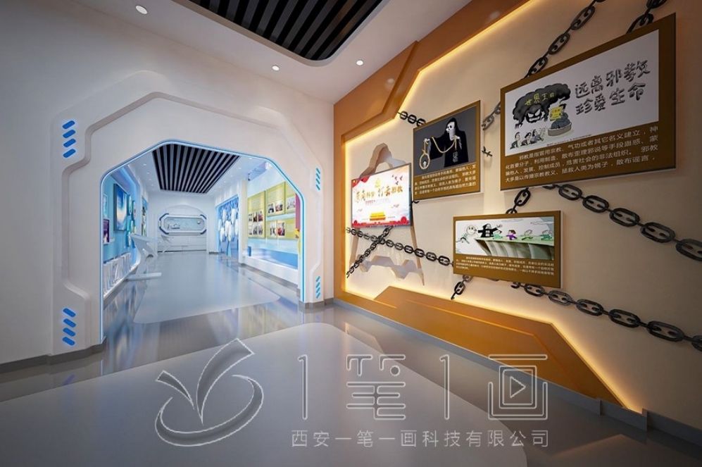 新時(shí)代國(guó)防力量教育基地,多媒體互動(dòng)展示,創(chuàng)意高科技展廳設(shè)計(jì)