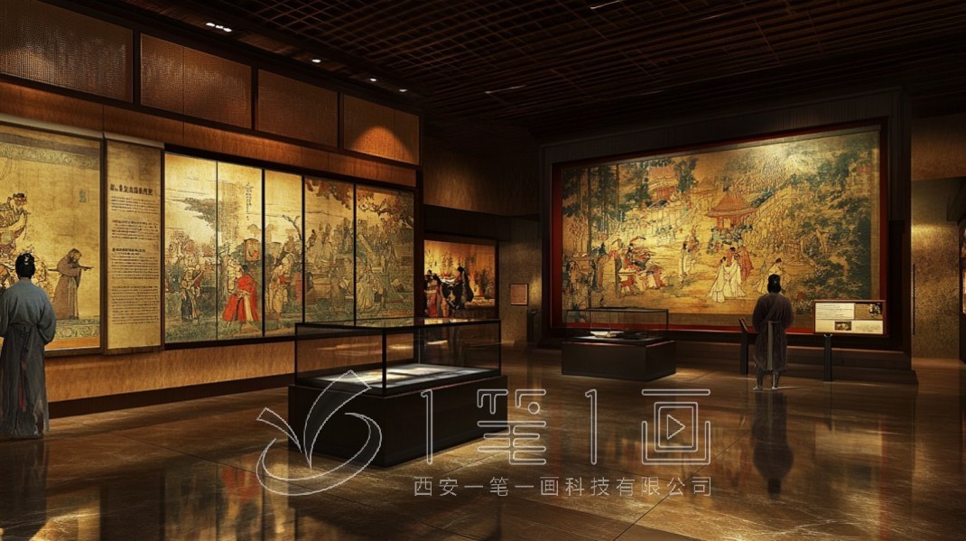 絲綢之路展覽館，展覽館設(shè)計(jì)，多媒體互動(dòng)，文化展示，解決方案，建設(shè)施工，互動(dòng)體驗(yàn)，歷史教育，文化交流