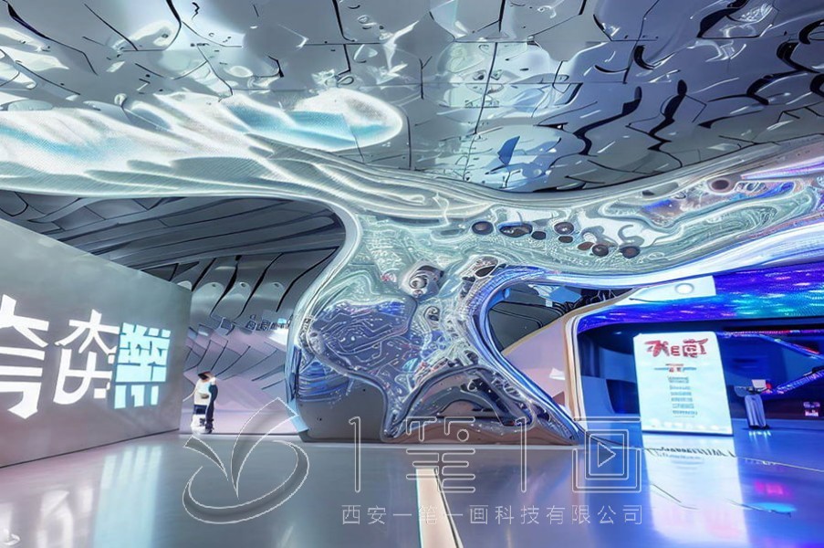 展廳燈光設(shè)計, 現(xiàn)代展廳設(shè)計, 多媒體互動展示, 展廳施工建設(shè), 燈光解決方案