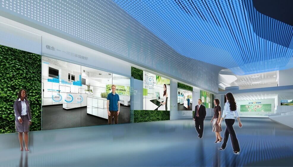 多媒體企業(yè)展廳裝修設(shè)計(jì)建設(shè)的流程-西安一筆一畫(huà)