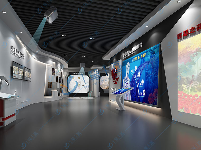 禁毒展館設(shè)計(jì)，禁毒展館設(shè)計(jì)效果圖
