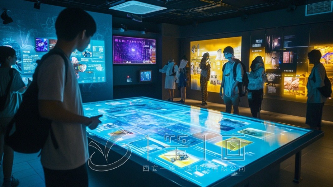 AI環(huán)保展廳效果圖 AI環(huán)保展廳效果圖