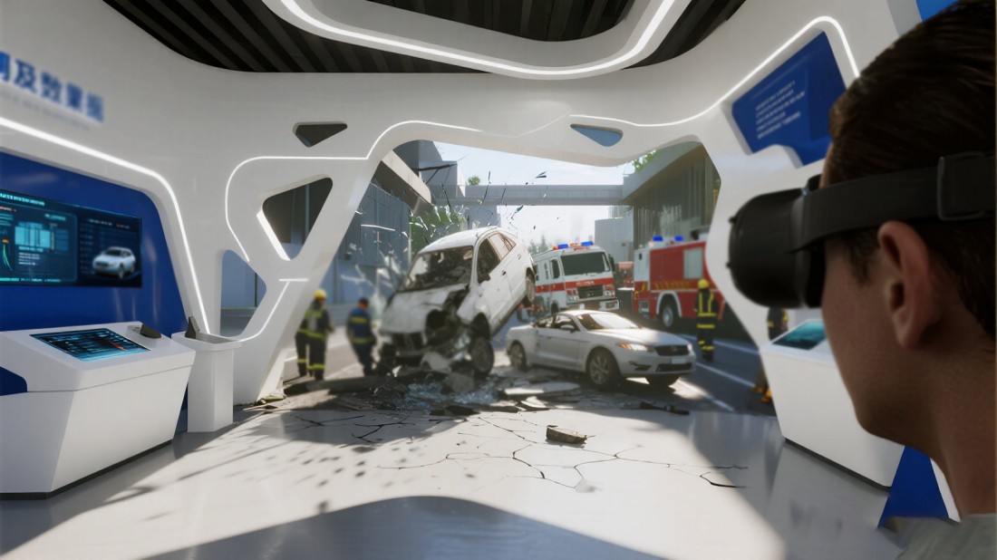 沉浸式交通安全宣傳教育基地效果圖 沉浸式交通安全宣傳教育基地效果圖