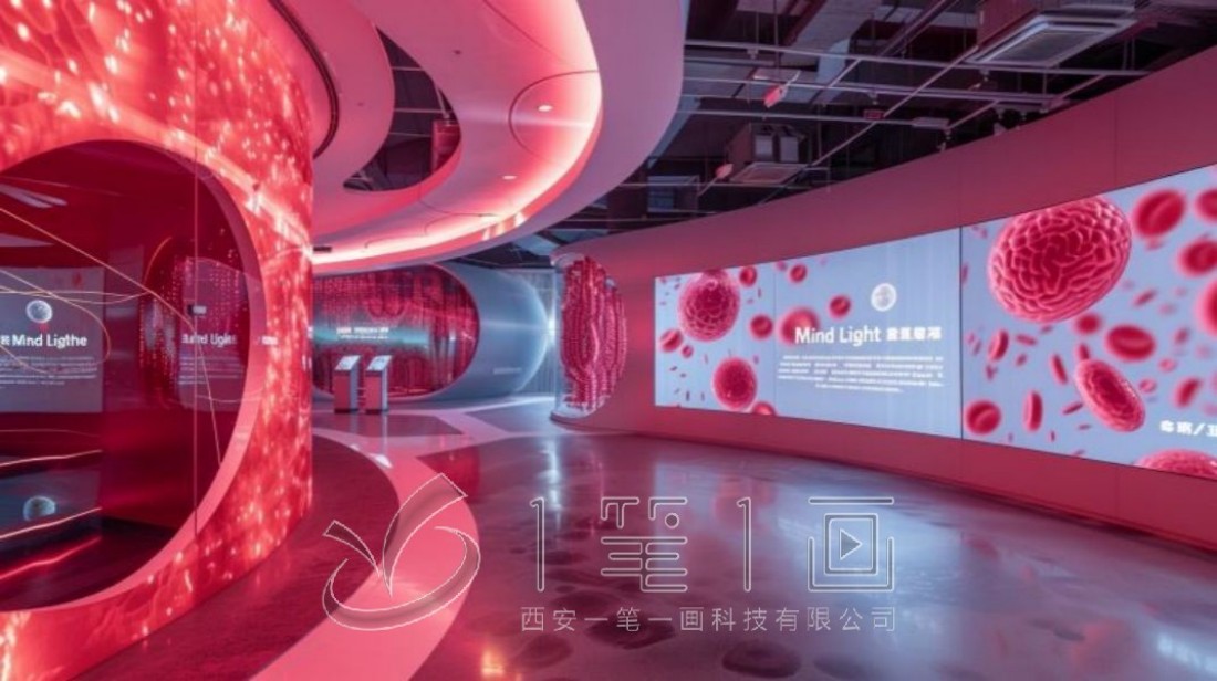 創(chuàng)新生命安全教育體驗(yàn)館效果圖 創(chuàng)新展廳效果圖