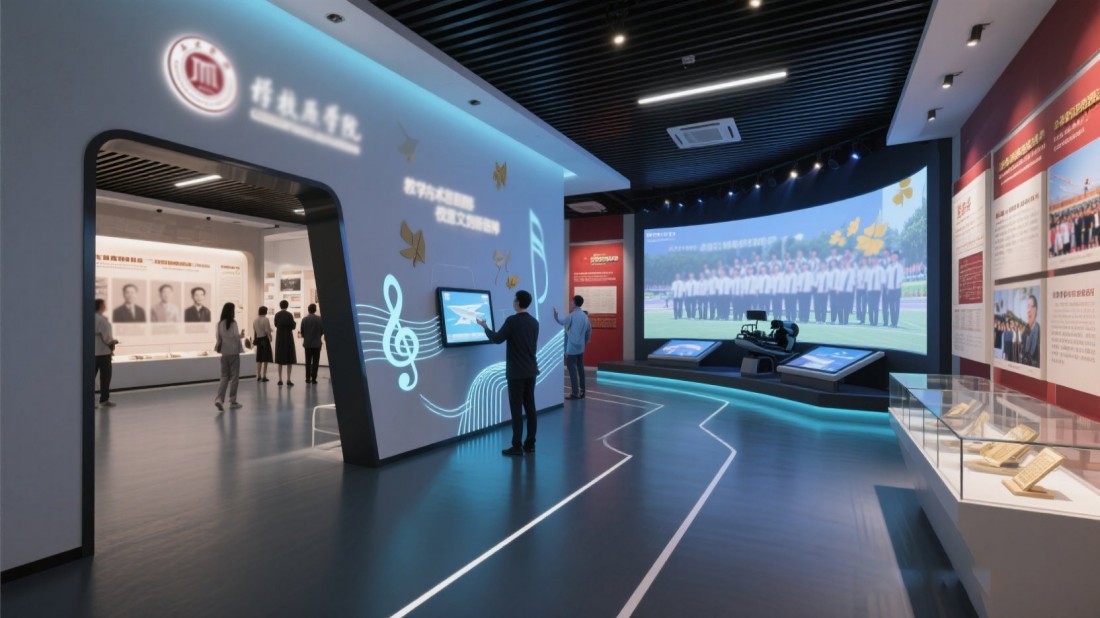 現(xiàn)代化校史展覽館設(shè)計效果圖 現(xiàn)代化校史展覽館設(shè)計效果圖